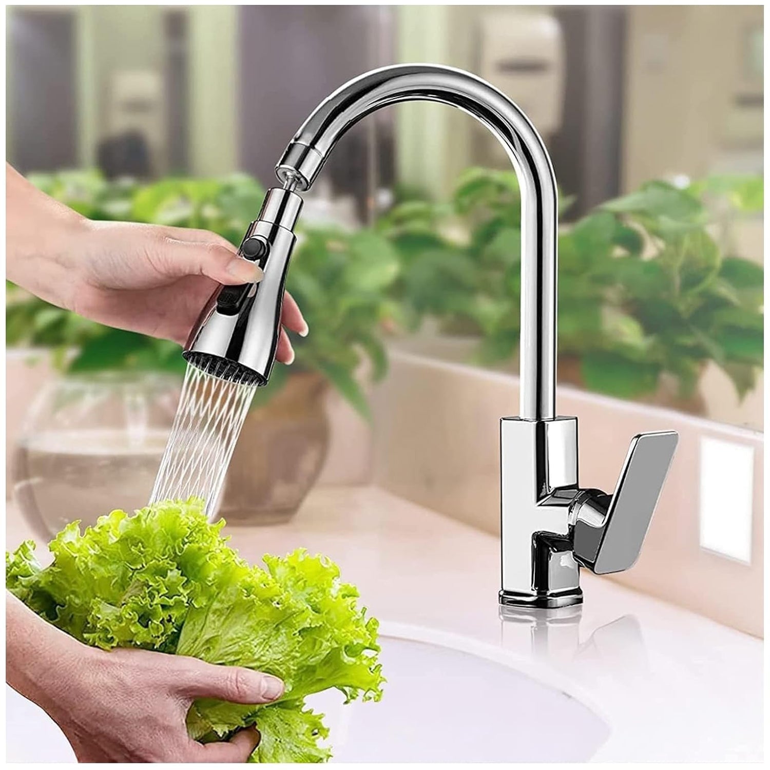 𝗠𝘂𝗹𝘁𝗶-𝗙𝘂𝗻𝗰𝘁𝗶𝗼𝗻 𝗙𝗮𝘂𝗰𝗲𝘁 𝗦𝗽𝗿𝗮𝘆 𝗛𝗲𝗮𝗱 – 𝟯 𝗦𝗽𝗿𝗮𝘆 𝗠𝗼𝗱𝗲𝘀 & 𝟯𝟲𝟬° 𝗥𝗼𝘁𝗮𝘁𝗶𝗼𝗻 𝗳𝗼𝗿 𝗘𝗮𝘀𝘆 𝗞𝗶𝘁𝗰𝗵𝗲𝗻 𝗖𝗹𝗲𝗮𝗻𝗶𝗻𝗴